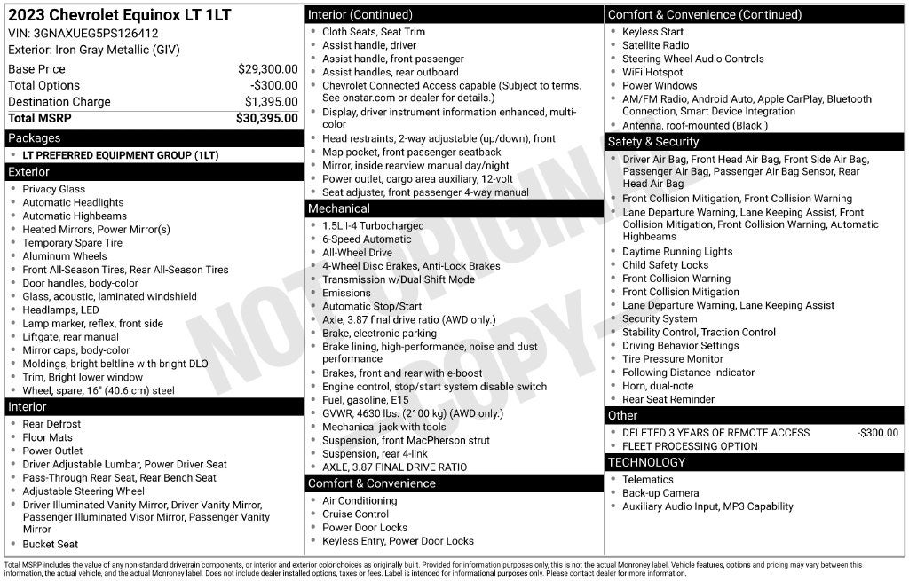 2023 Chevrolet Equinox AWD LT