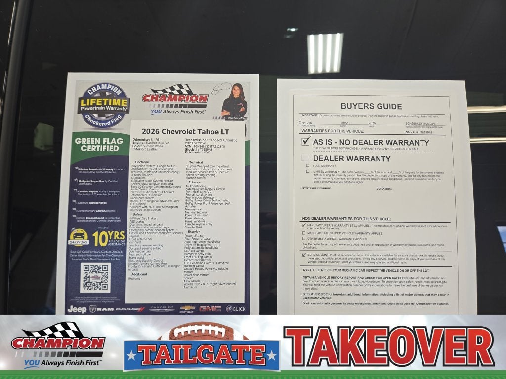 2026 Chevrolet Tahoe LT